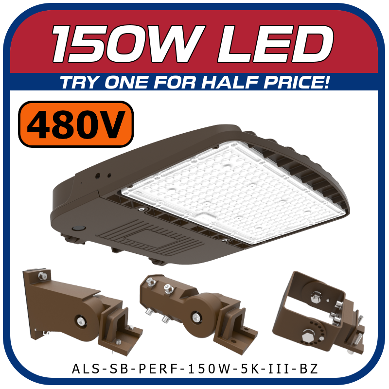150W high voltage LED area light