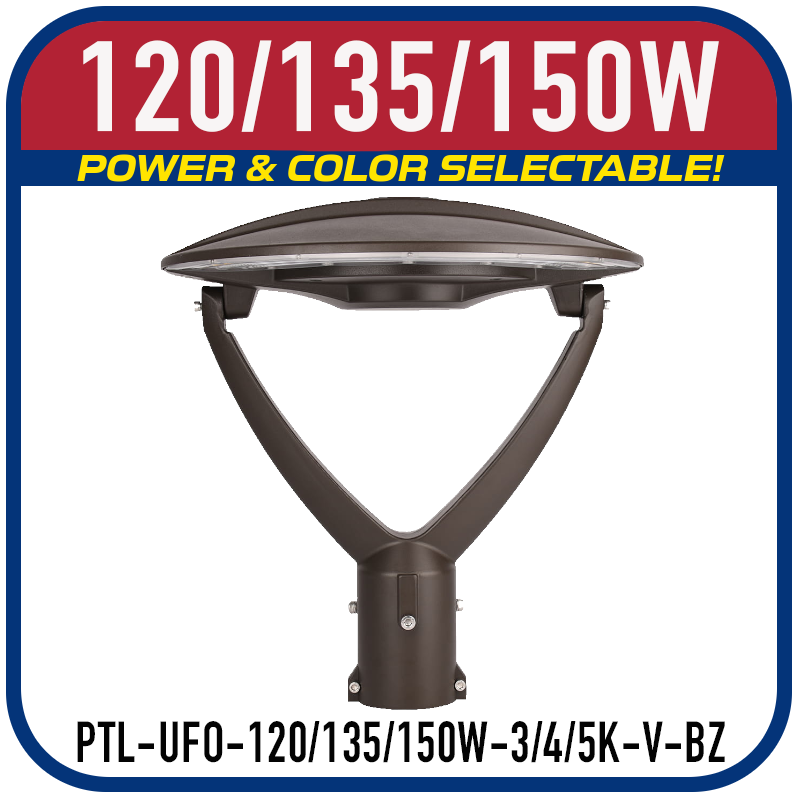 150W LED post top light