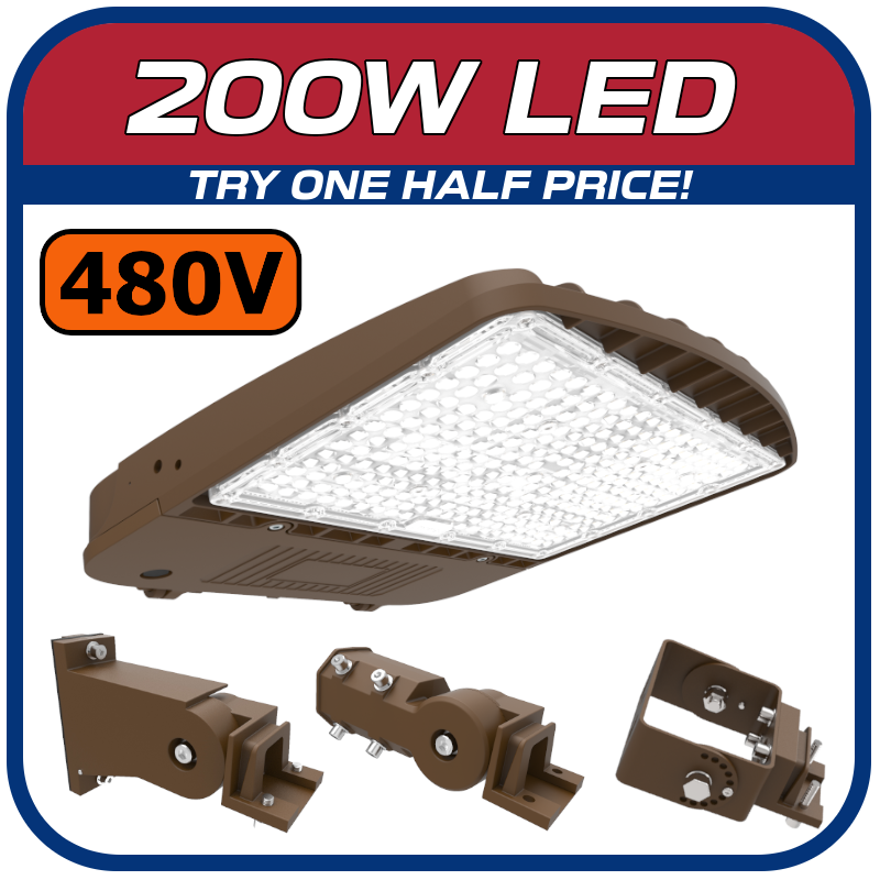 200W high voltage LED shoebox