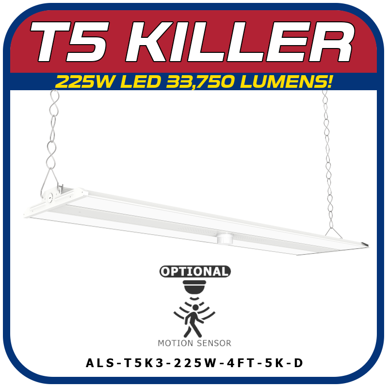 225W LED Linear High Bay Fixture