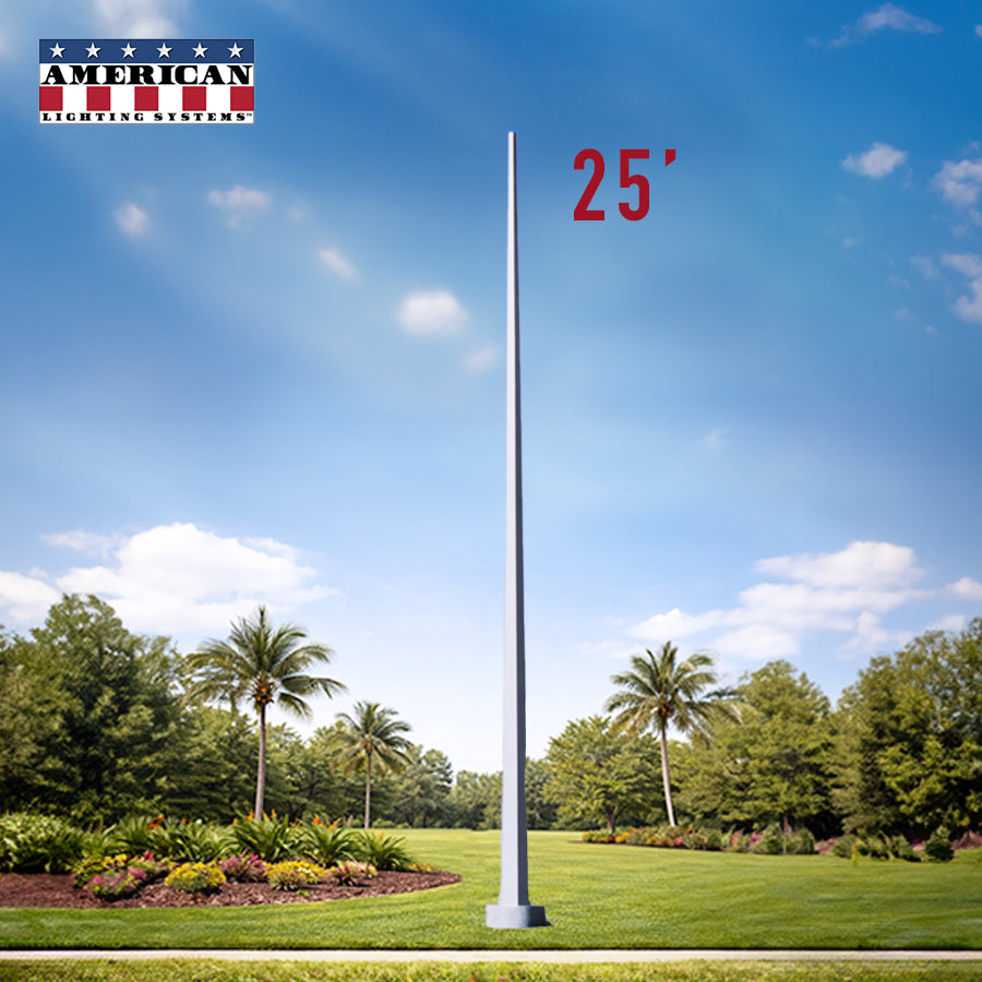 25 Foot Tapered Square Steel Anchor Base 11 Gauge