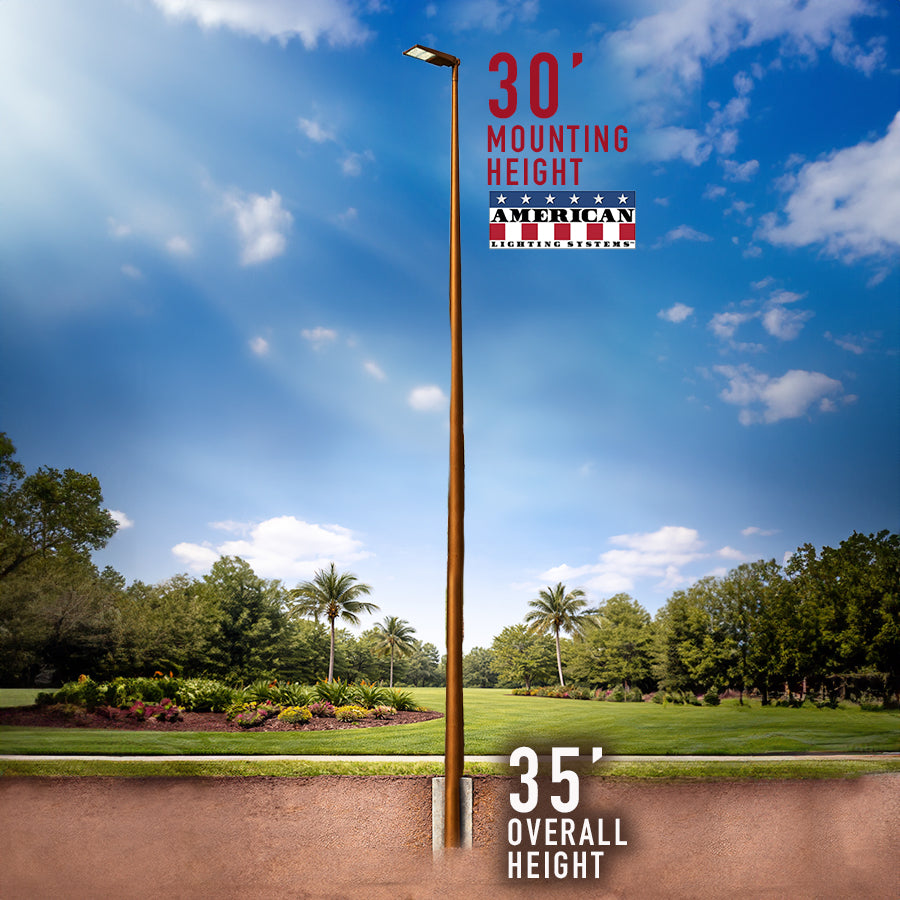 30 Foot Fiberglass Light Pole