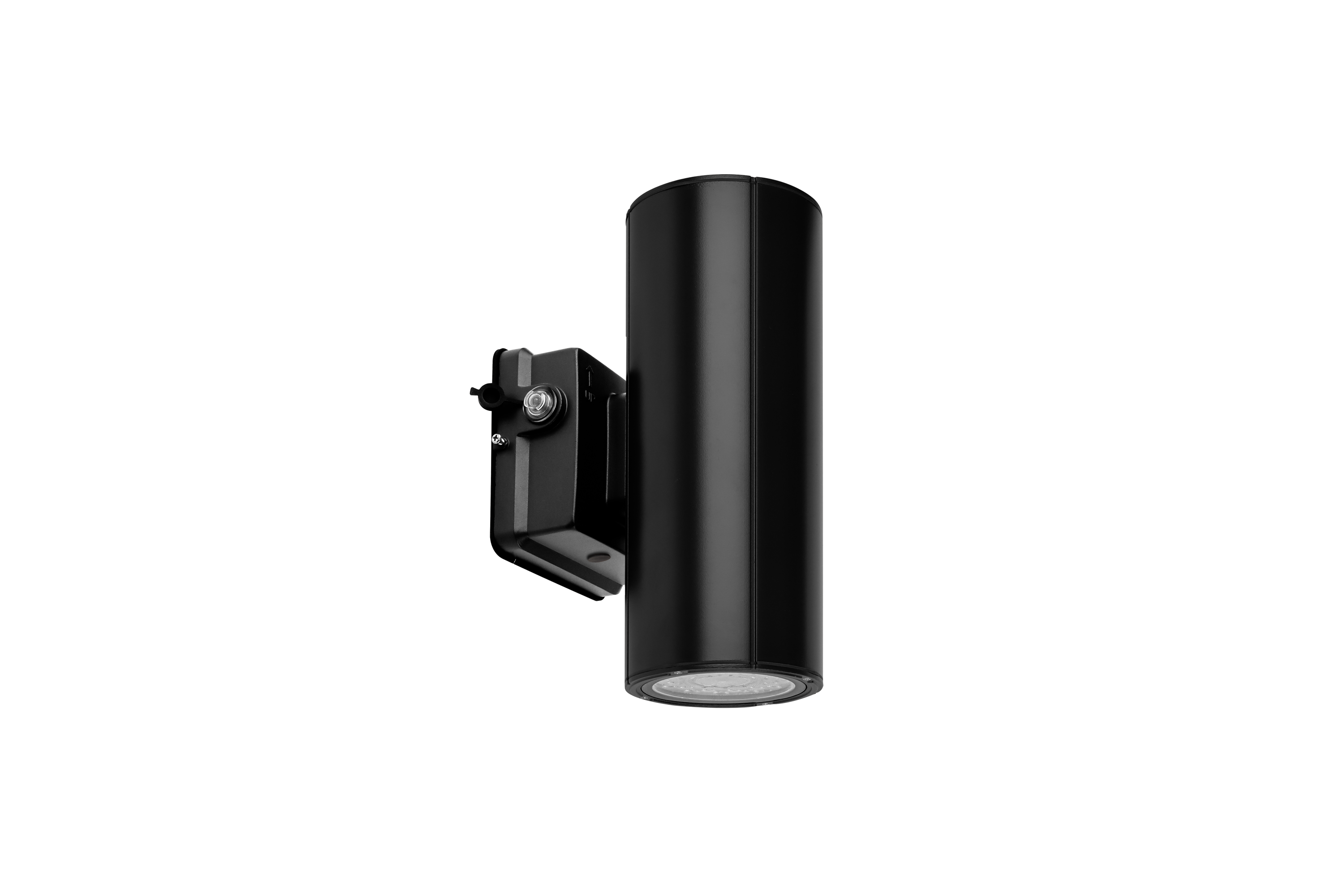 Wall Mounted Up/Down Cylinder 20W Black