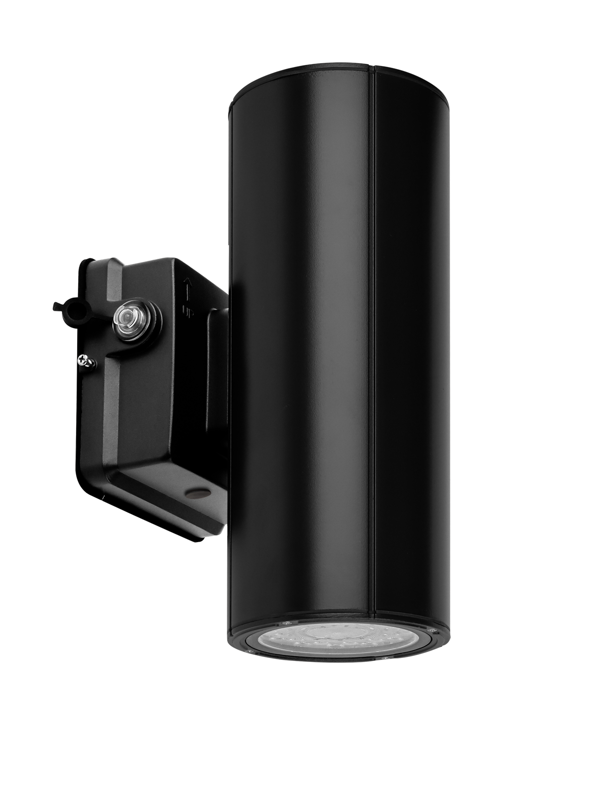 Wall Mounted Up/Down Cylinder 20W Black