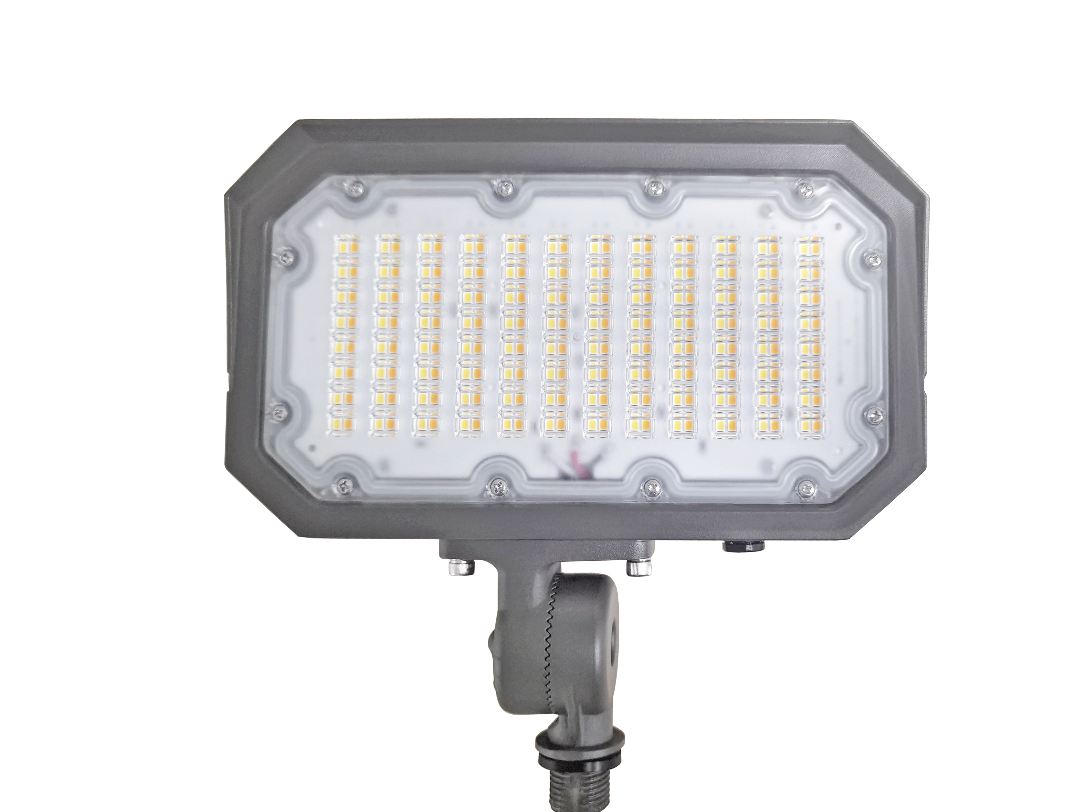 30/40/50W Power & Color Selectable Knuckle Mount Floodlight w/On-Off Photocell