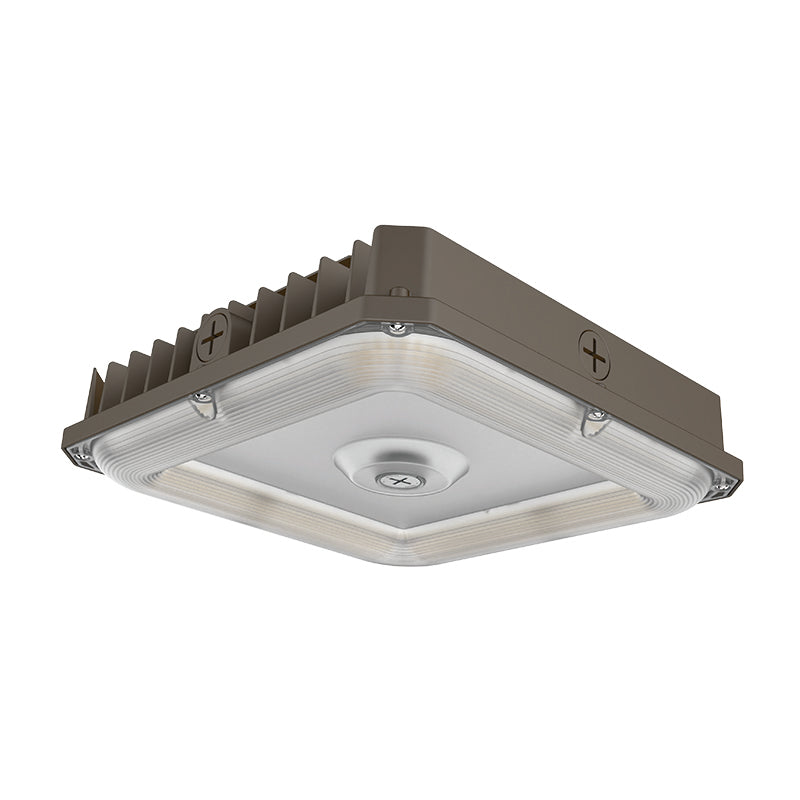 60/80/100W LED Square Canopy Light Bronze