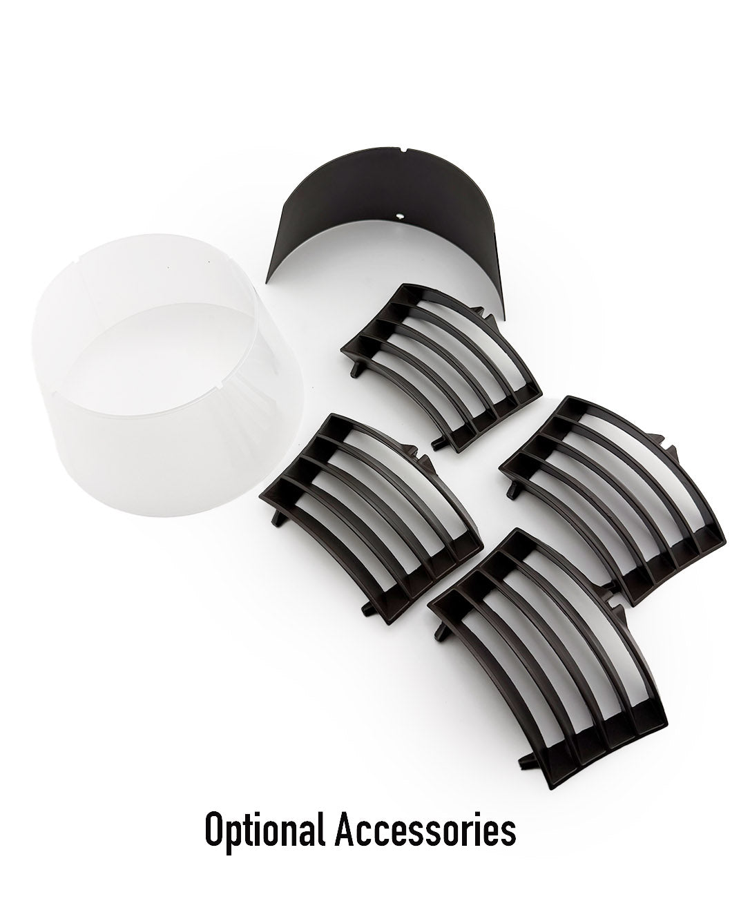 42" Round Bollard Black with Crown Top