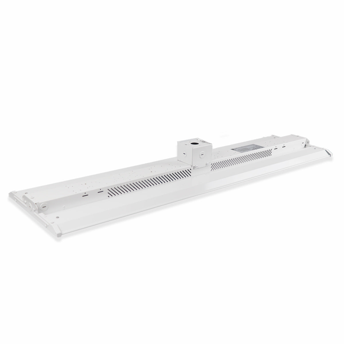White metal bracket on a white background