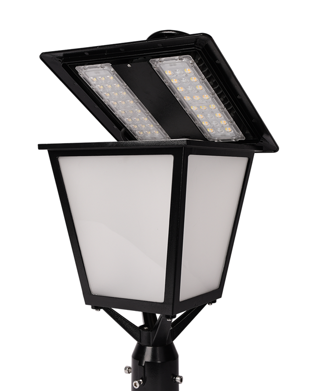 60/80/100W Post Top Lantern Power and Color Selectable