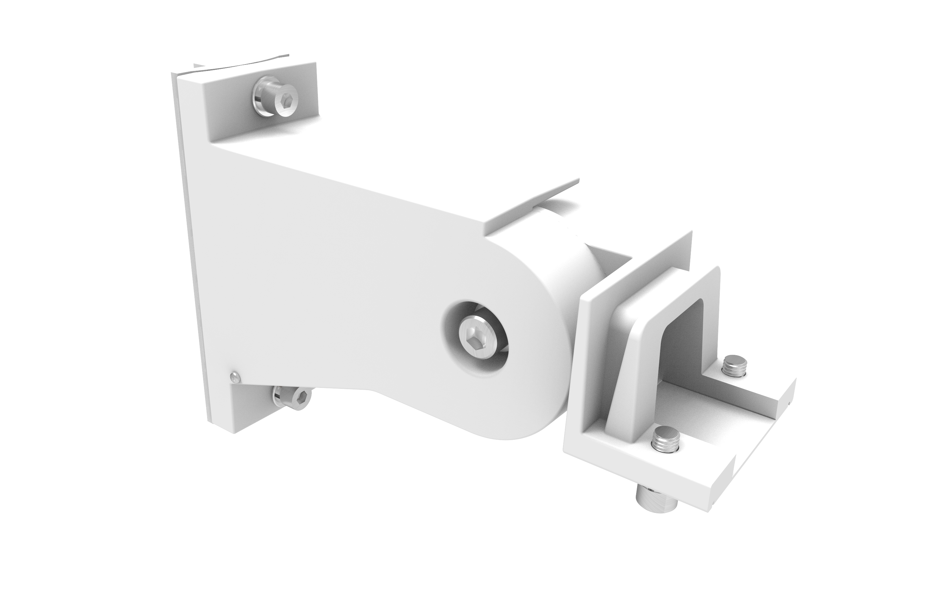 200W LED Shoebox Parking Lot Fixture White Finish