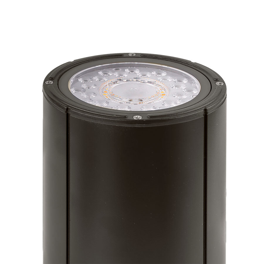 Wall Mounted Up/Down Cylinder 20w Bronze