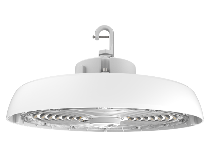 white 240W round LED high bay