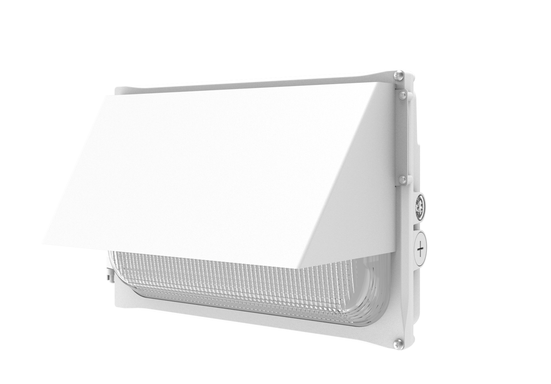 White 80/100/120W POWER & COLOR SELECTABLE WALL PACK W/PHOTOCELL