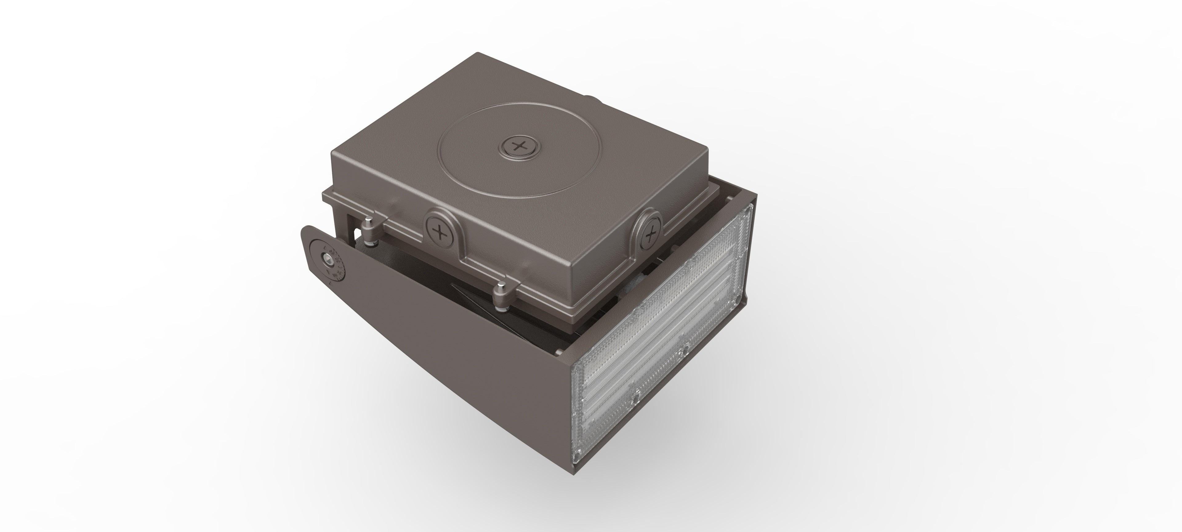 120W ARCHITECTURAL 90° ROTATING WALL PACK W/ PHOTOCELL