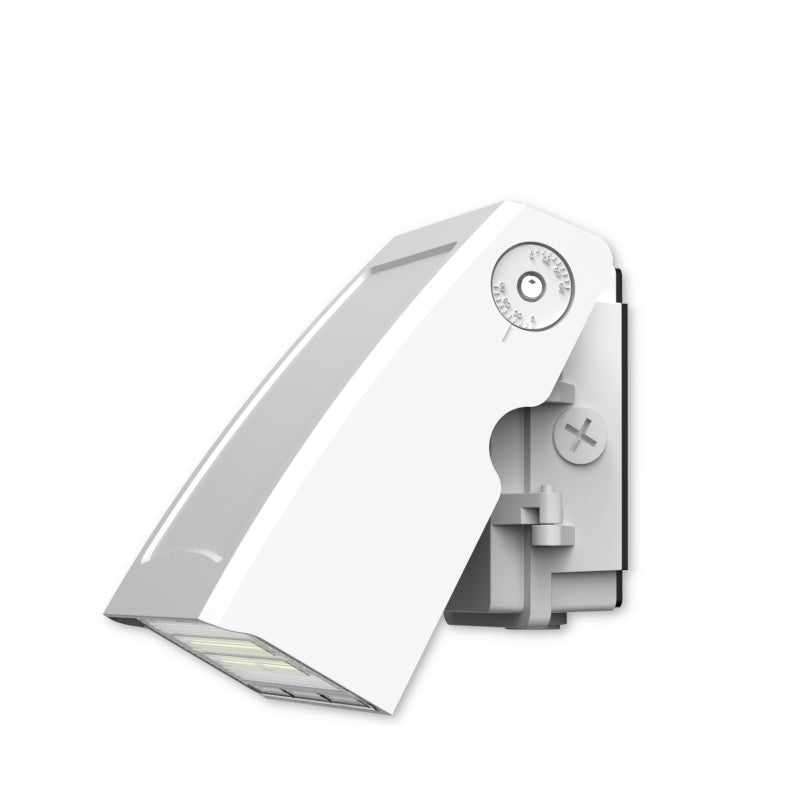 20/30/40W CCT WHITE ARCHITECTURAL 90° ROTATING WALL PACK w/Photocell