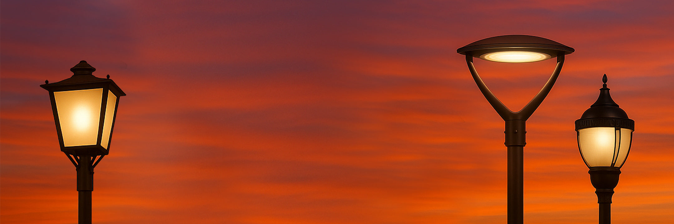 post top LED lighting banner