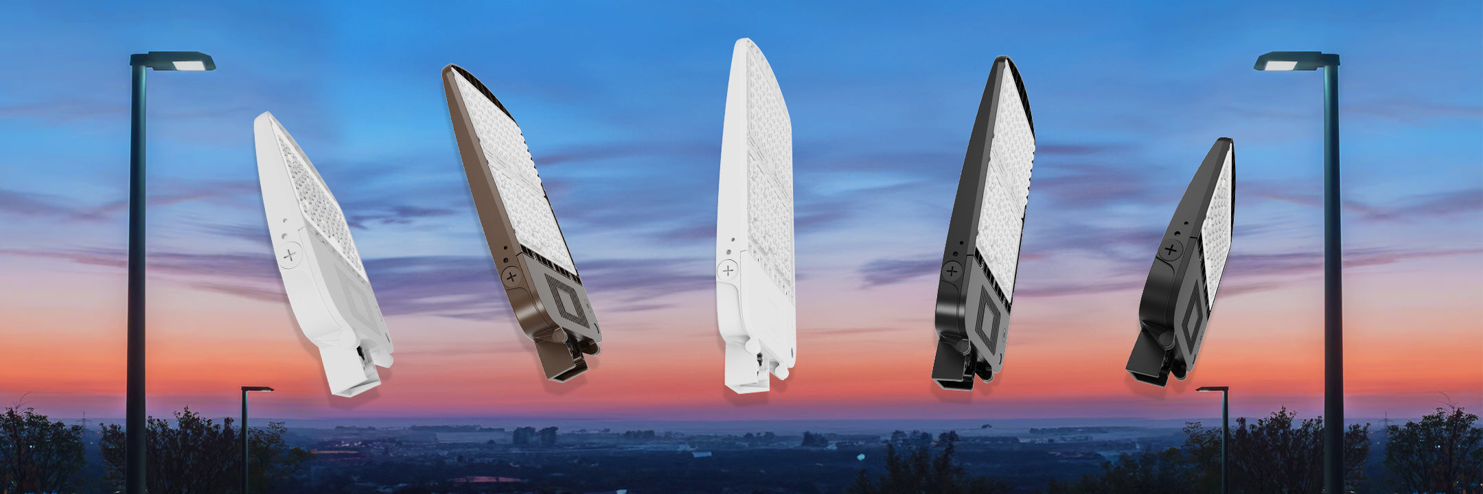 LED area lights for parking lots and open spaces