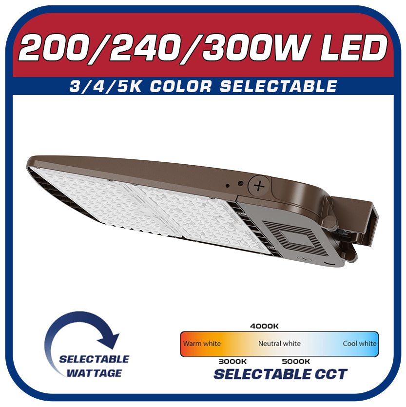 300W bronze LED area light
