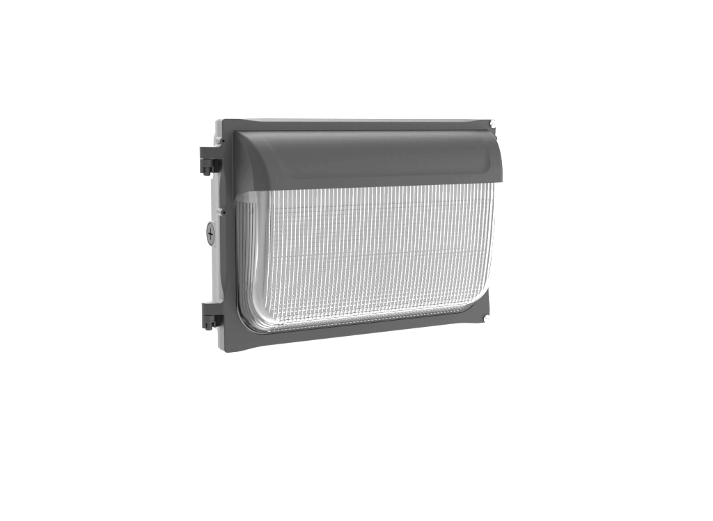 80/100/120W POWER & COLOR SELECTABLE LOW PROFILE WALL PACK W/PHOTOCELL