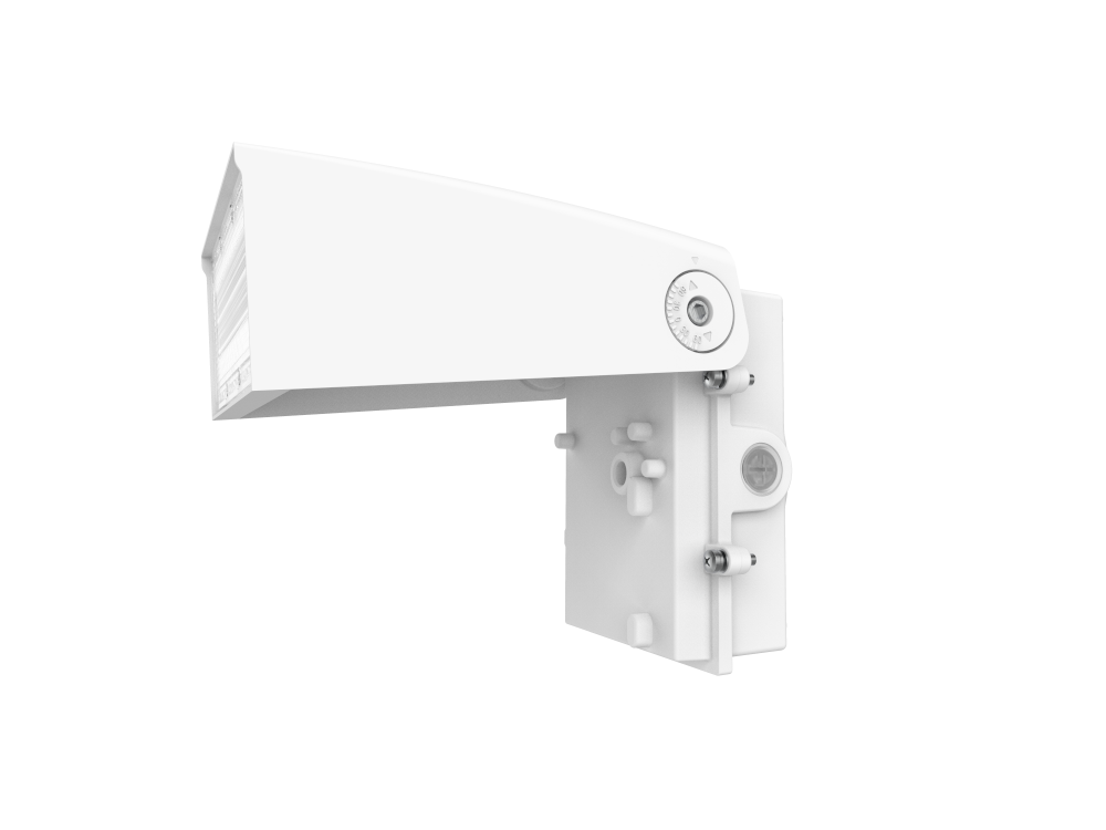20/30/40W CCT WHITE ARCHITECTURAL 90° ROTATING WALL PACK w/Photocell