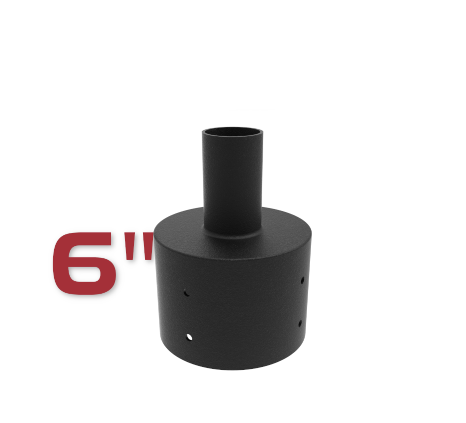 6 Inch Round Straight Tenon Reducer
