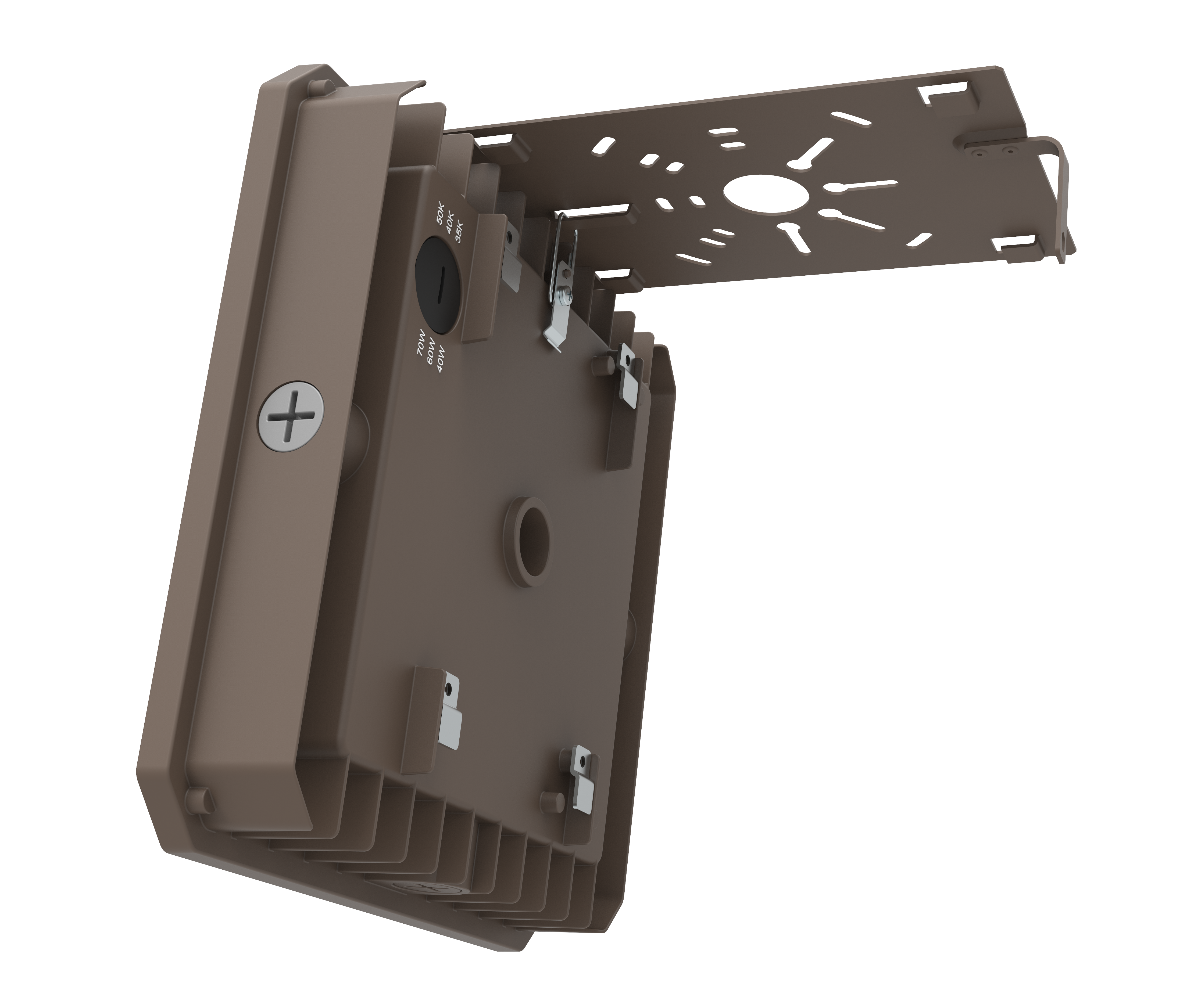 60/80/100W LED Square Canopy Light Bronze