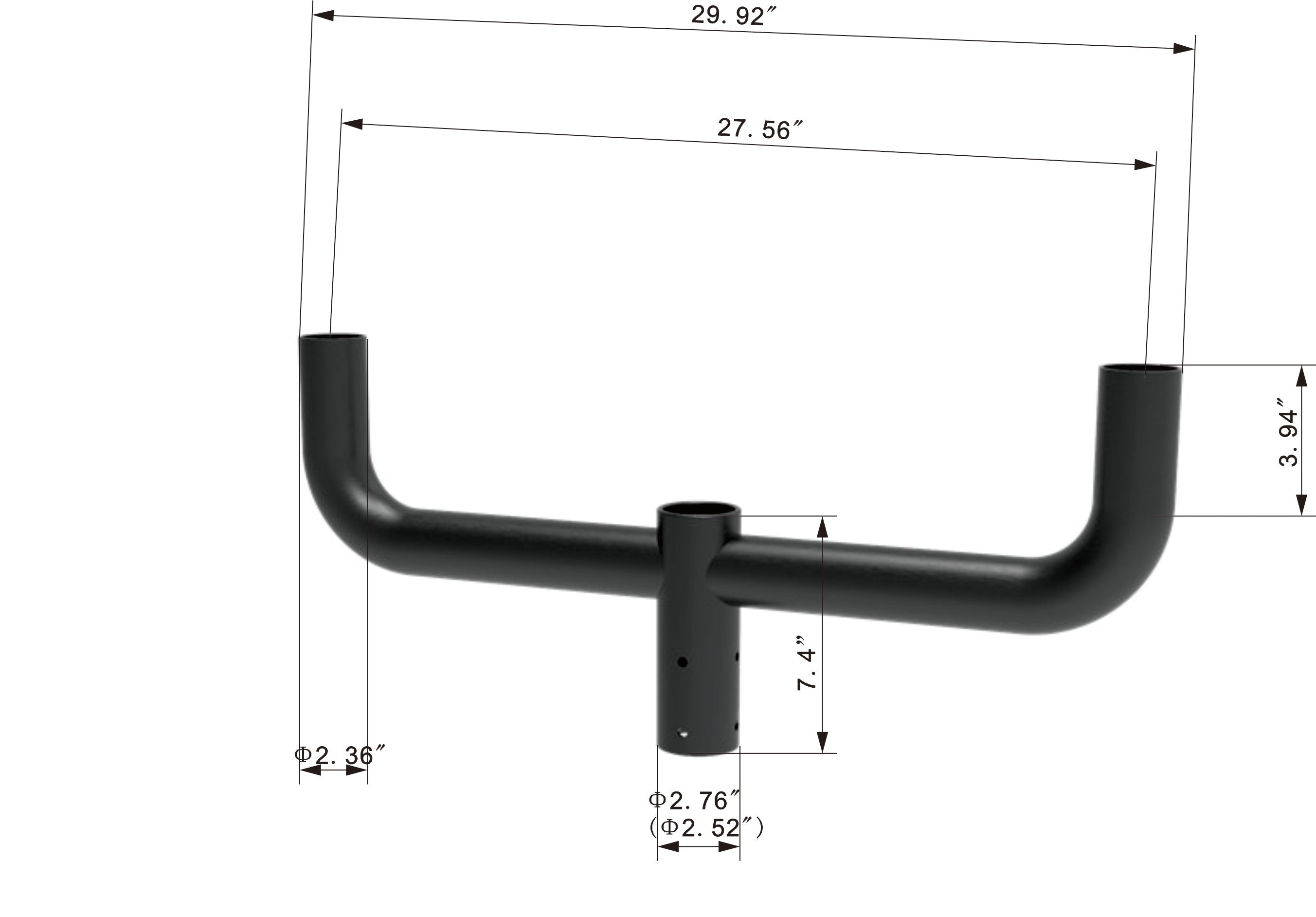 180° Dual Bull Horn
