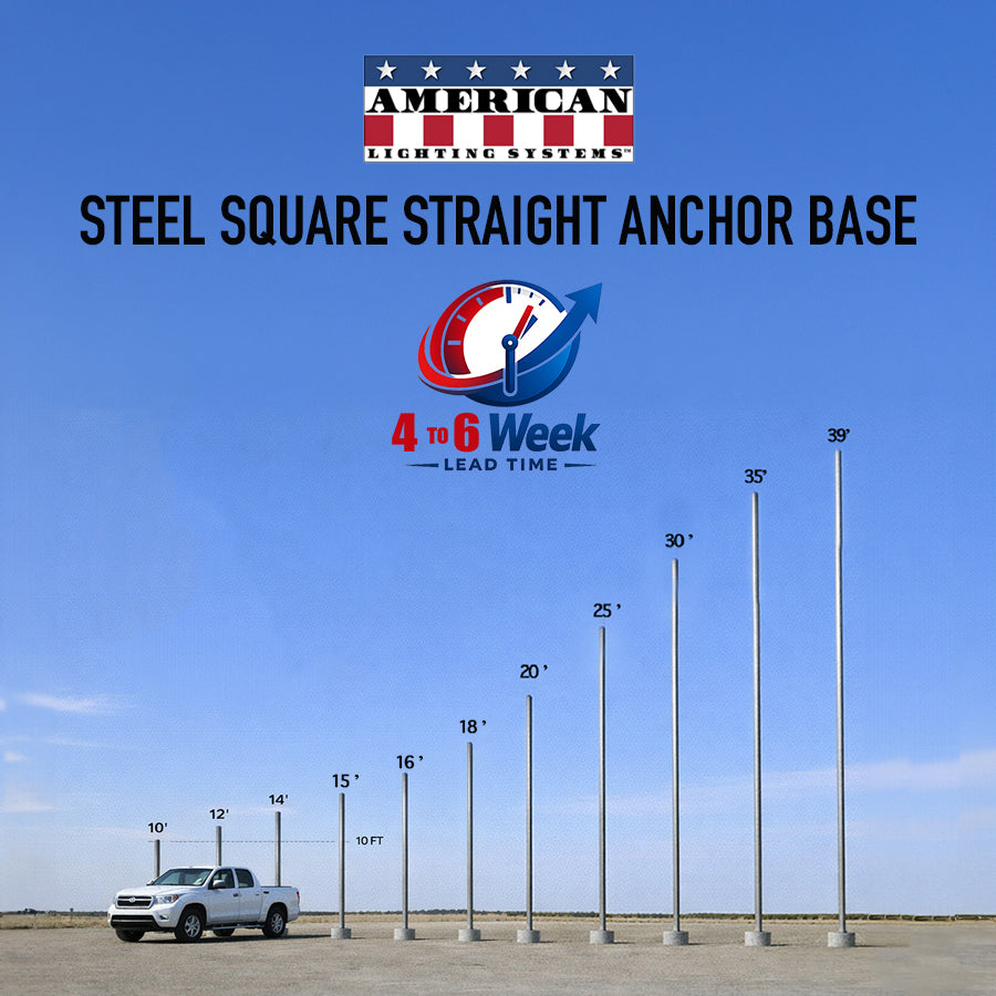 Anchor Base Sample Steel Square Straight Anchor Base