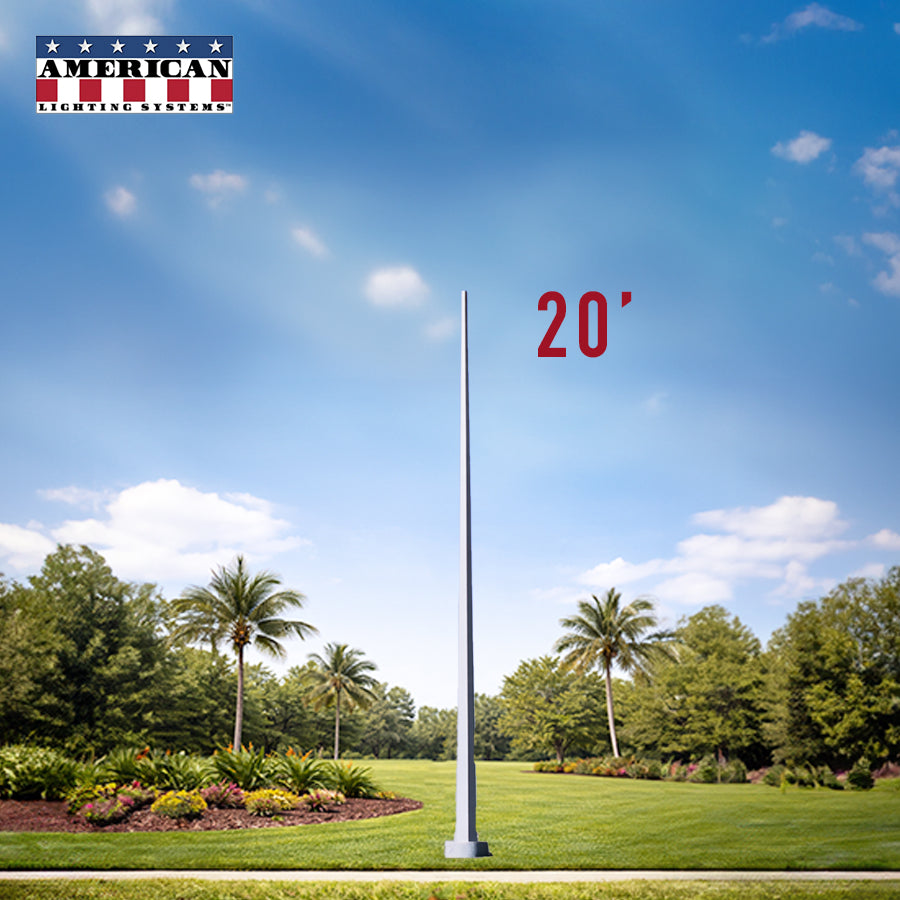 20 Foot Tapered Square Steel Anchor Base 11 Gauge