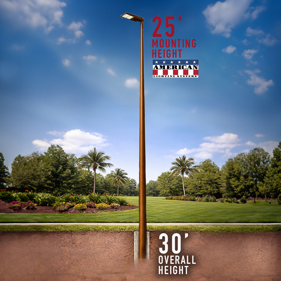 25 Foot Fiberglass Light Pole