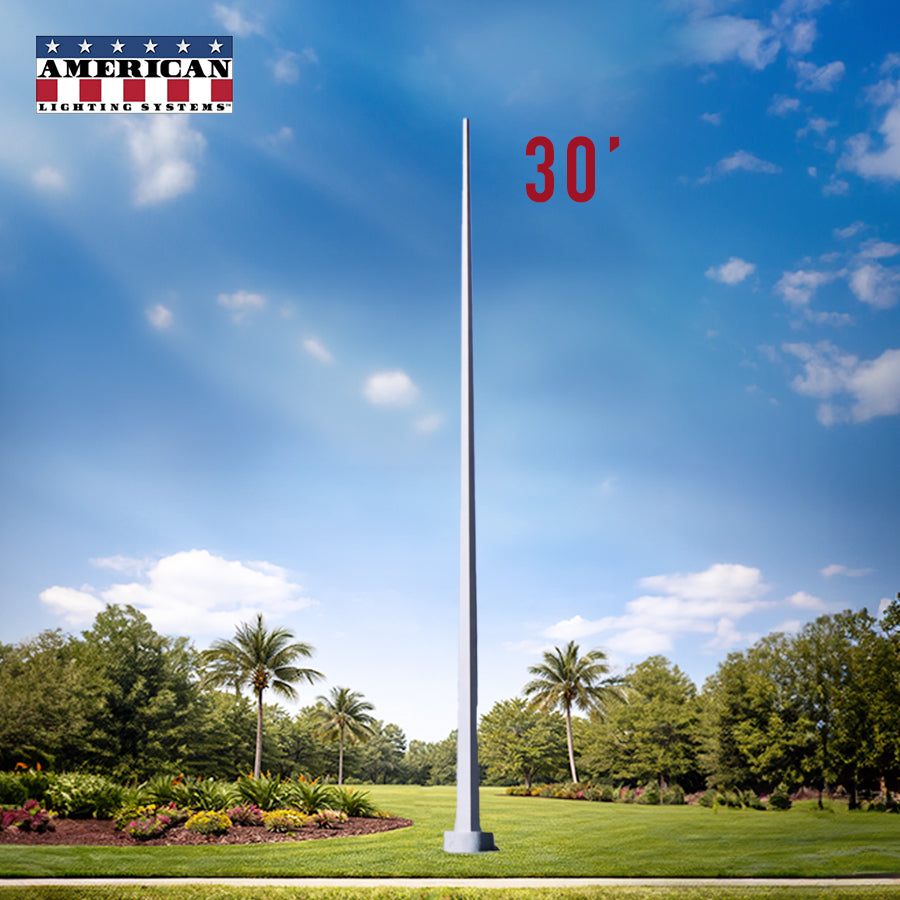 30 Foot Tapered Square Steel Anchor Base 11 Gauge