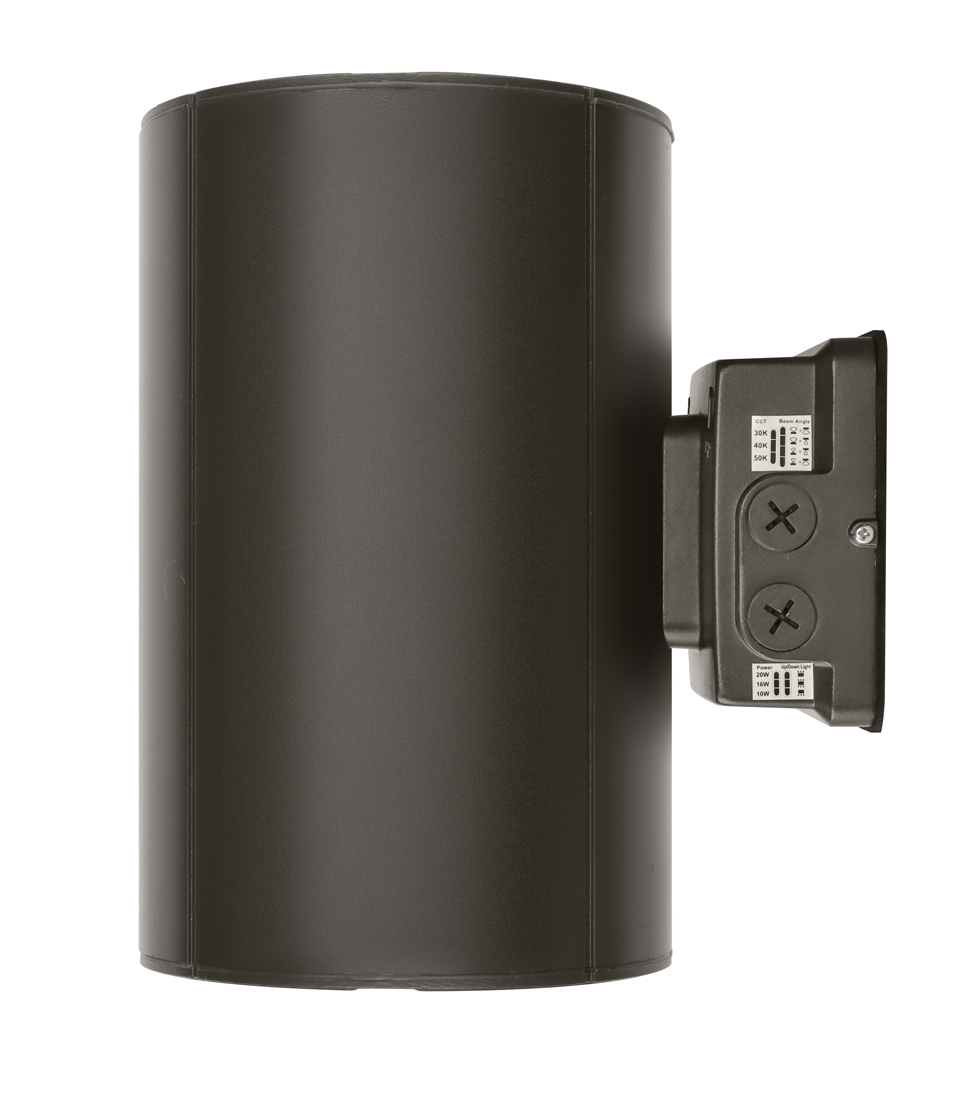 Wall Mounted Up/Down Cylinder 38W Bronze