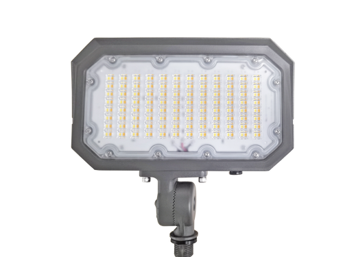 30/40/50W Power & Color Selectable Knuckle Mount Floodlight w/On-Off Photocell
