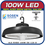 100W LED 8th Generation Round High Bay Fixture