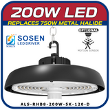 200W LED 8th Generation Round High Bay Fixture