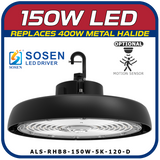 150W LED 8th Generation Round High Bay Fixture