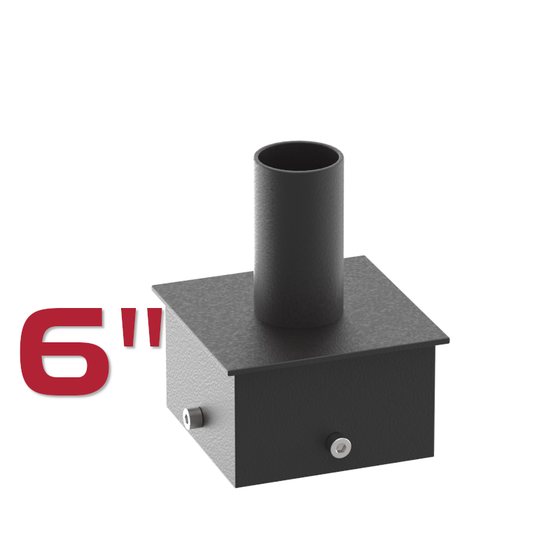 6 Inch Square Tenon Reducer with Flange