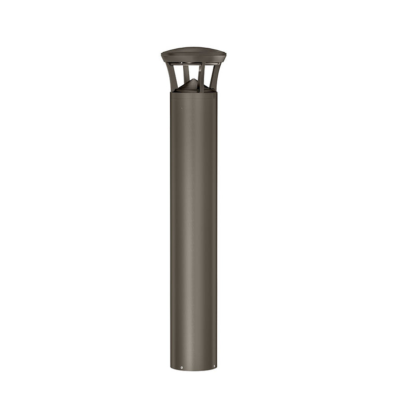 42" Round Bollard Bronze with Crown Top
