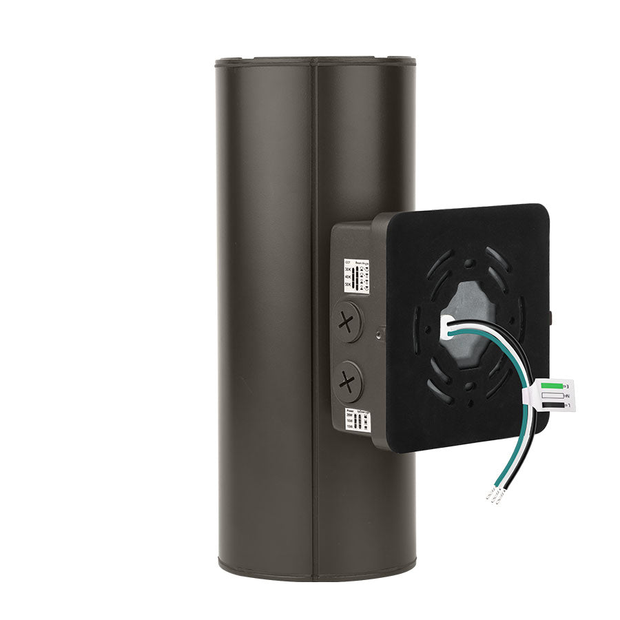Wall Mounted Up/Down Cylinder 20w Bronze