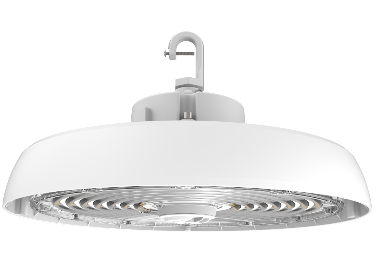 150W LED 8th Generation Round High Bay Fixture White Finish