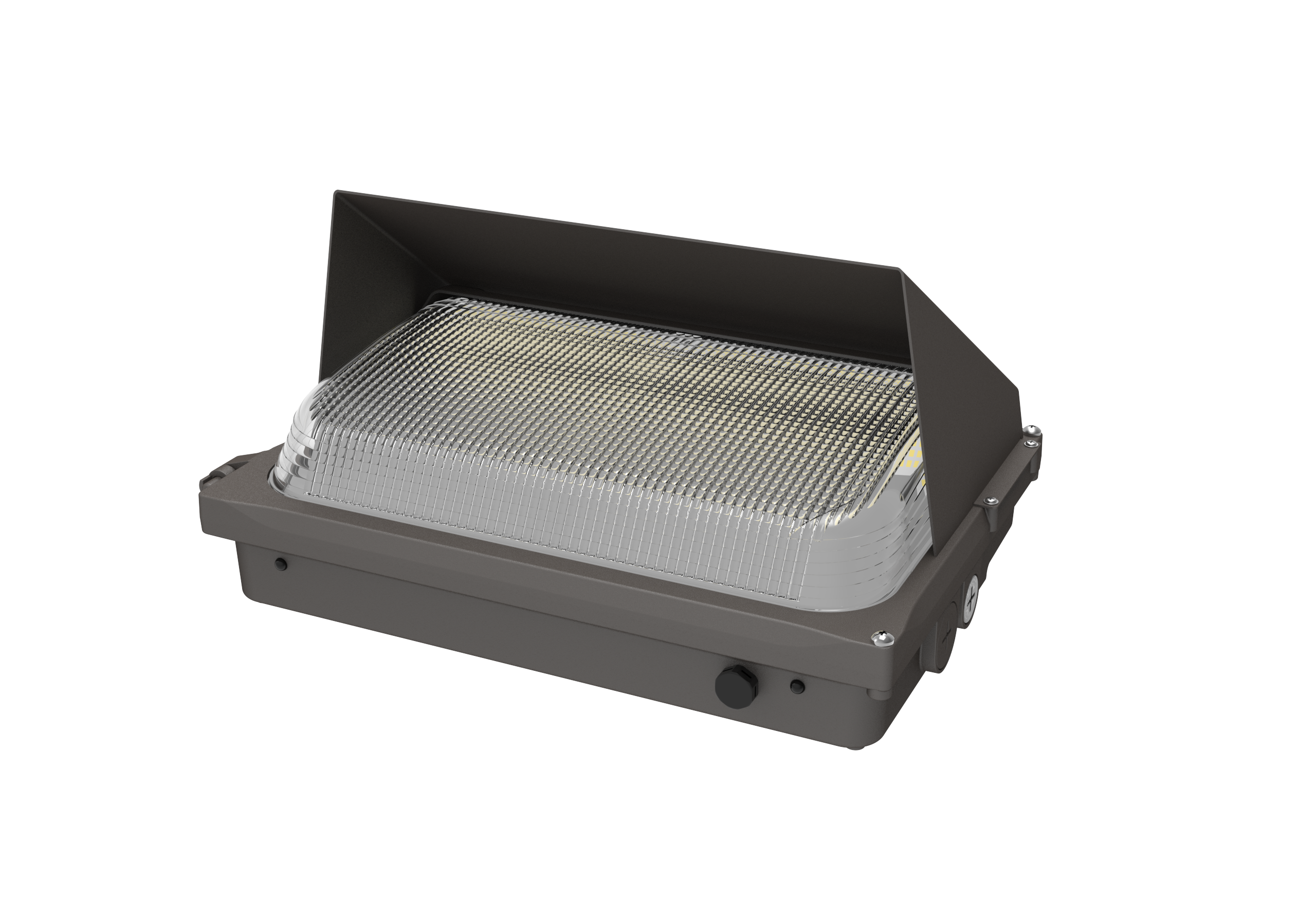 80/100/120W POWER & COLOR SELECTABLE LOW PROFILE WALL PACK W/PHOTOCELL