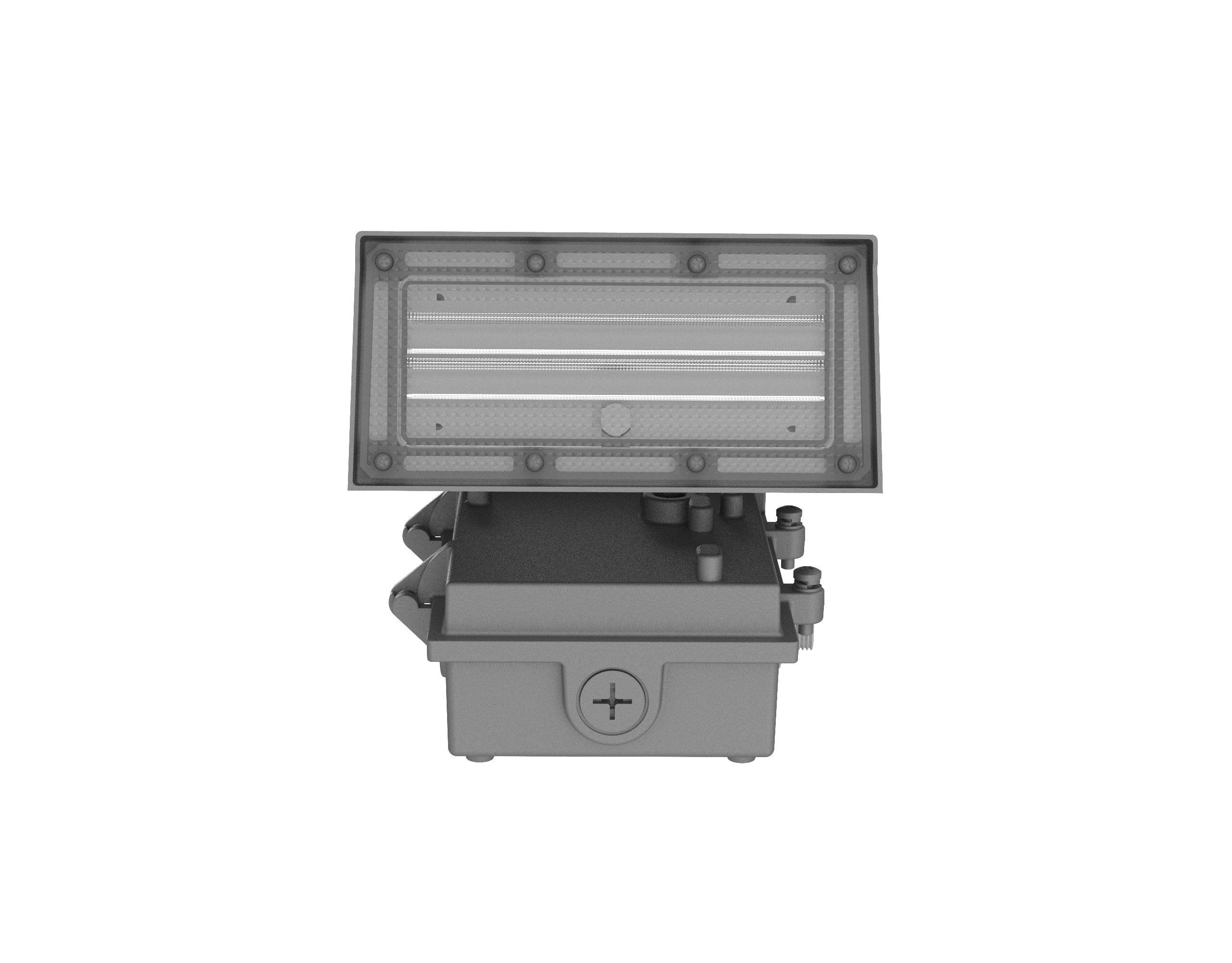 80W ARCHITECTURAL 90° ROTATING WALL PACK W/PHOTOCELL