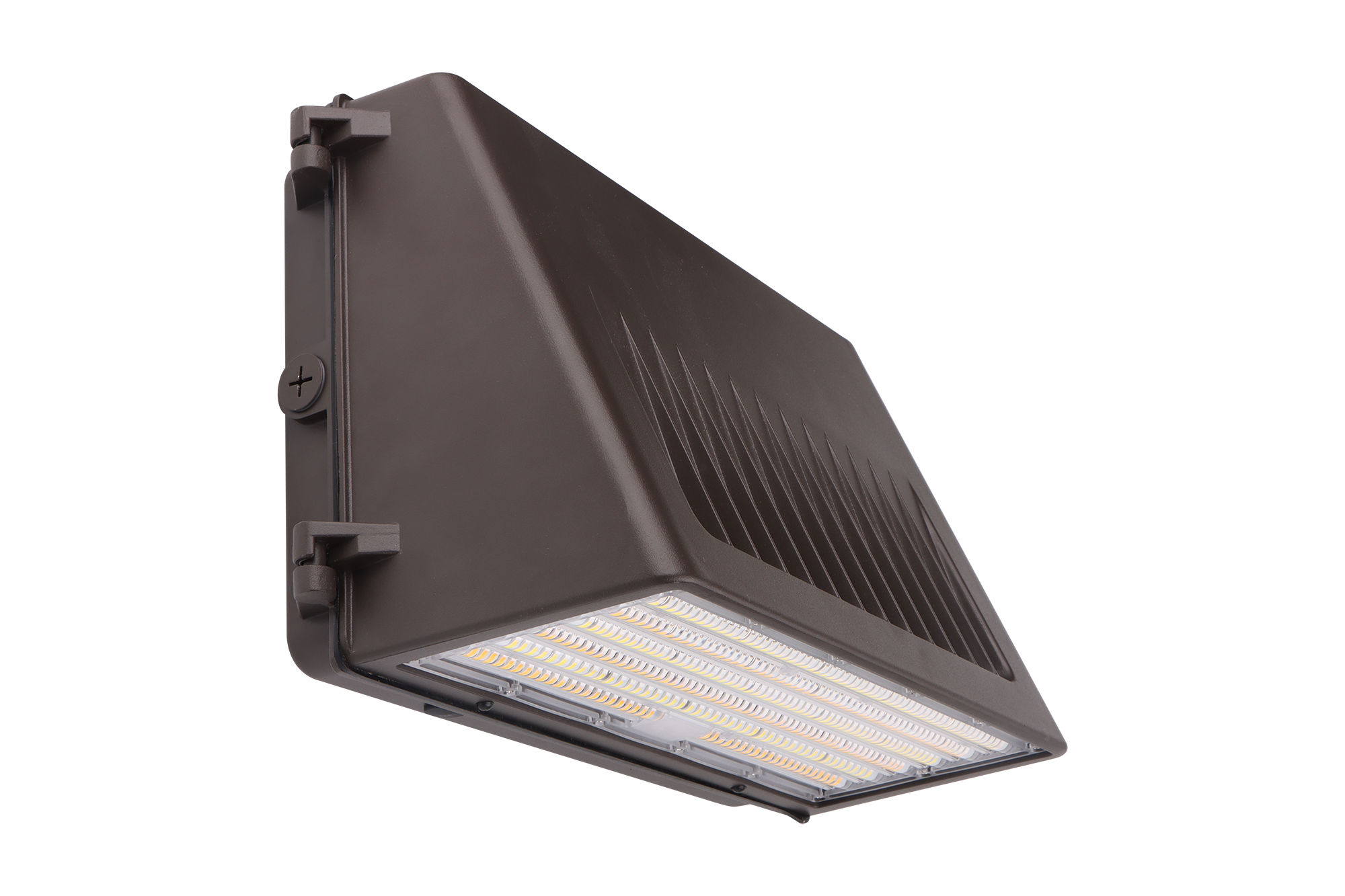 125W LED wall pack side view