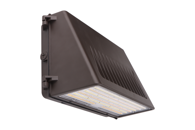 125W LED wall pack side view