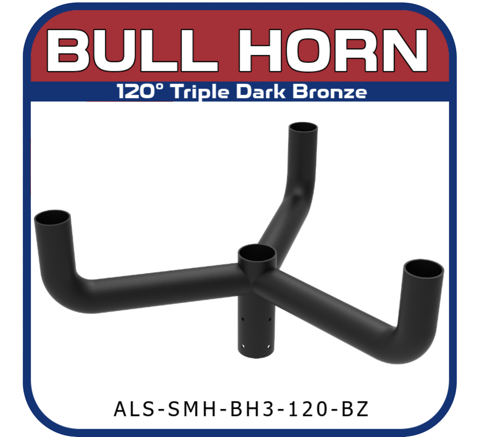 120° Triple Bull Horn