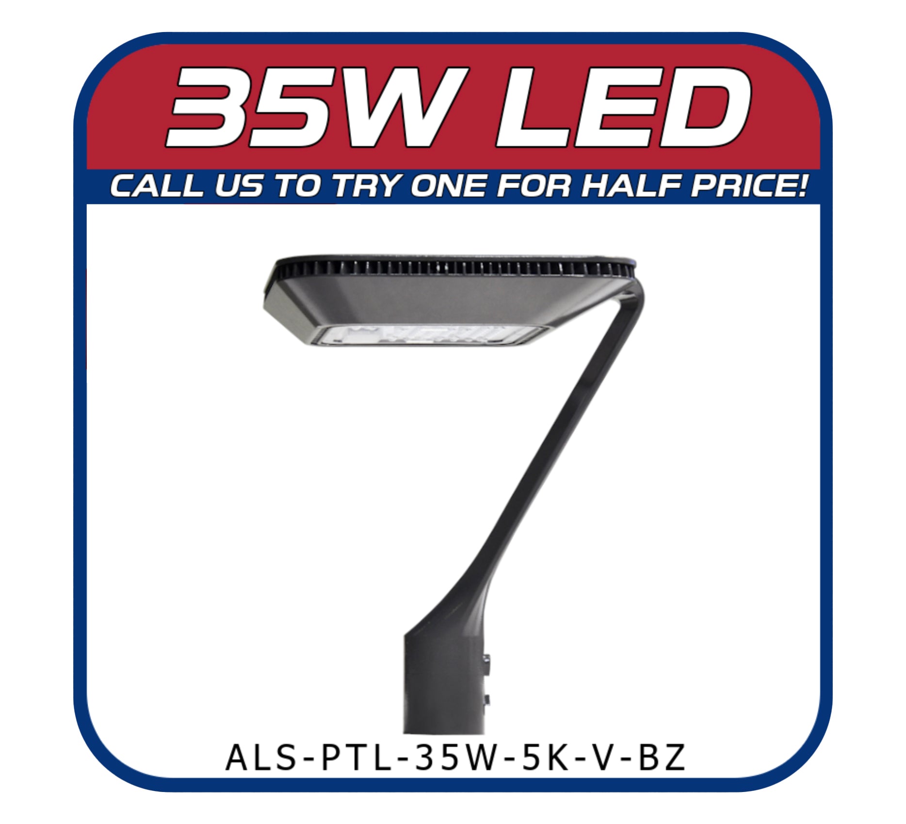 35W LED Post Top Fixture