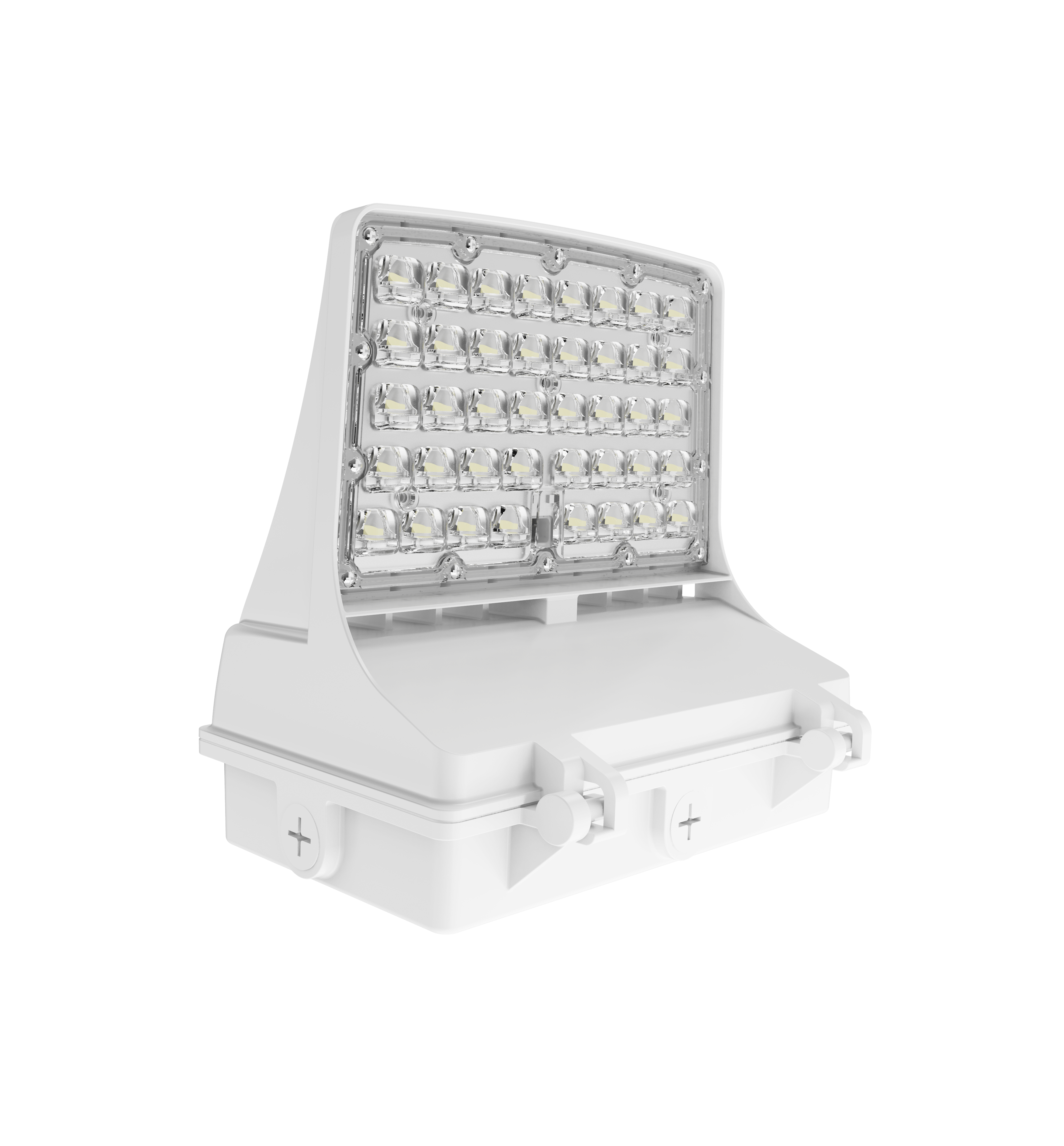 120W LED Evolution Series Full Cut Wall Pack White Finish