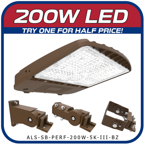 200W Area Light Parking Lot Fixture