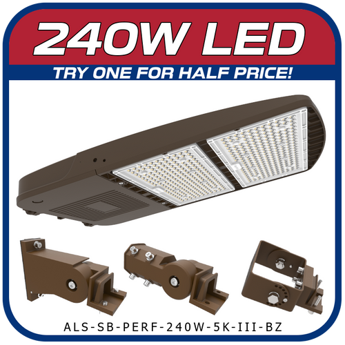 240W Area Lighting Parking Lot Fixture