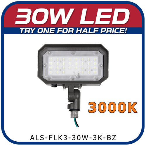 30W Knuckle Mount Floodlight 3000K